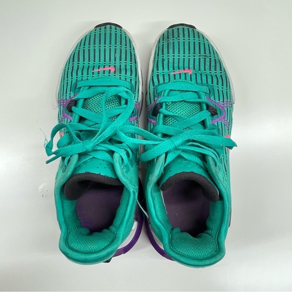 Nike LeBron James Witness VI 6 South Beach Emerald Green Pink Size 6 - Picture 8 of 11